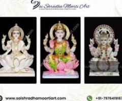 This Diwali, Bring Prosperity At Home with Marble Lakshmi Maa Statue - Jaipur