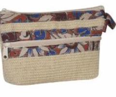 Buy Jute Dobby kalamkari Pouch Online In India - Bangalore