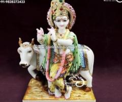 Buy Krishna Marble Statue–Ganesh Moorti Art - Jaipur