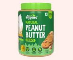 Alpino Natural Crunch Peanut Butter – 100% Natural | Protein-Rich & Delicious! - Surat