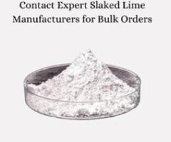Contact Expert Slaked Lime Manufacturers for Bulk Orders - Jodhpur