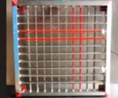 Plastic corner grill in autoswing Silver shining & Red colour | D-Max Plastic & - Delhi