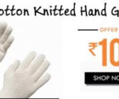 Offer Of Cotton Knitted Safety Hand Gloves Used now At Rs 10/- Only - Vadodara
