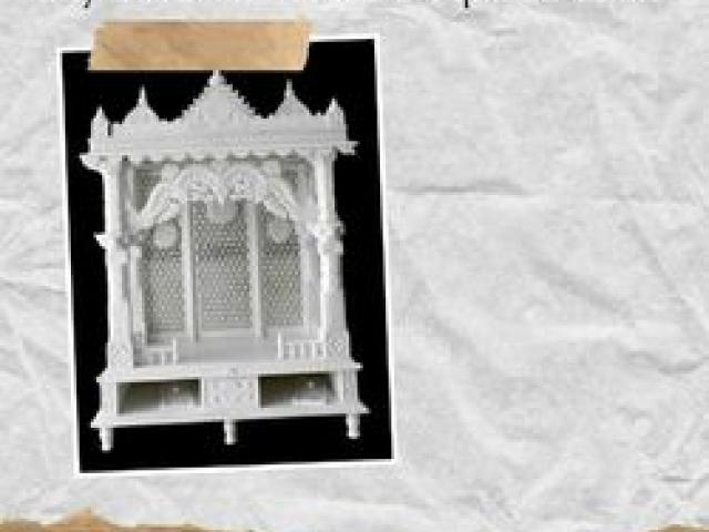 Buy Beautiful Marble Temple for Home - Jaipur - 1