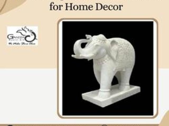 Marble Elephant Statue - Perfect for Home Decor - Jaipur - 1
