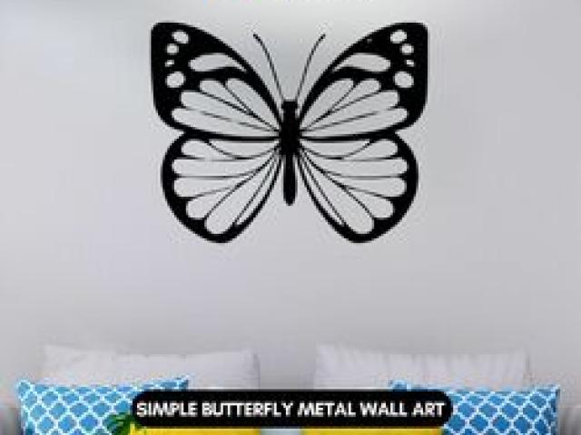 Buy Butterfly Metal Wall Art Showpiecees For Home Decor - Gurgaon - 1