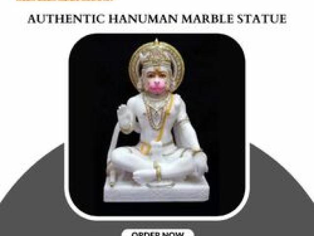 Authentic Hanuman Marble Statue from India - Jaipur - 1