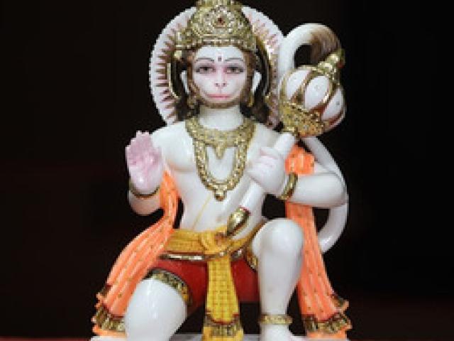 Exquisite Hanuman Marble Statue from India - Jaipur - 1
