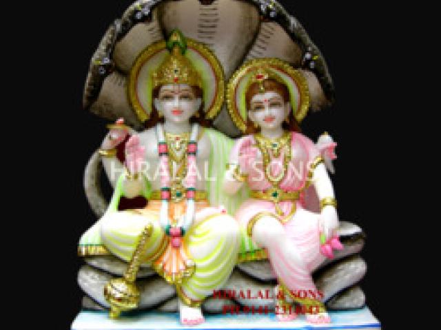 Exquisite Vishnu Laxmi Marble statue in Jaipur - Jaipur - 1