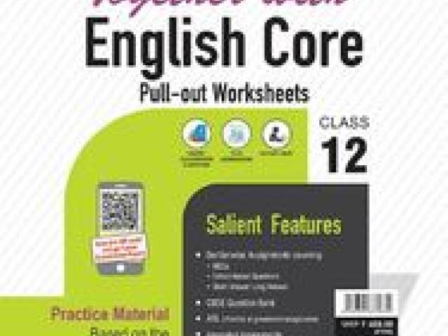 Together with English Core Pullout Worksheets Practice Material for Class 12 - Delhi - 1