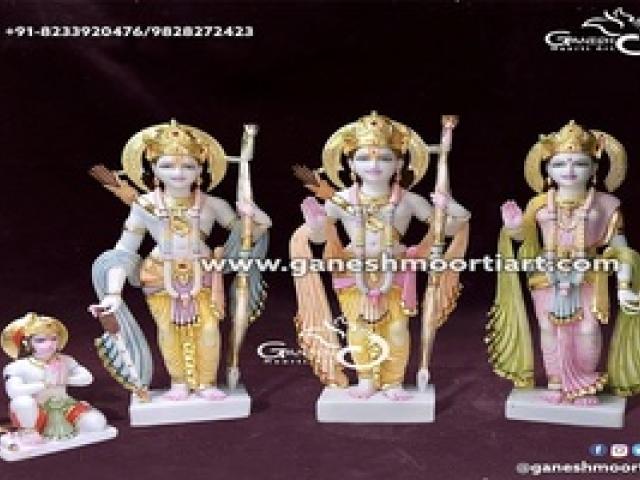 White Ram Darbar Marble Statue - Jaipur - 1
