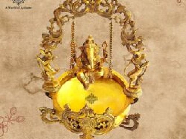 Shop for Brass Urli and Brass Chains at Indian Art Villa - Jaipur - 1