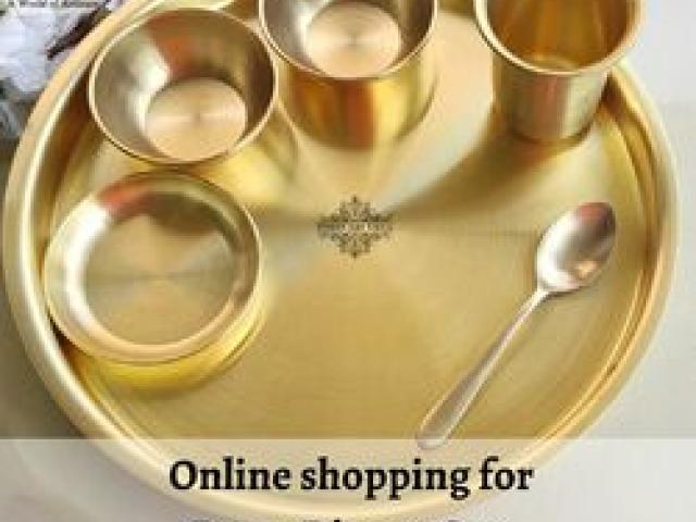 Online shopping for Brass Dinner Set at Indian Art Villa - Jaipur - 1