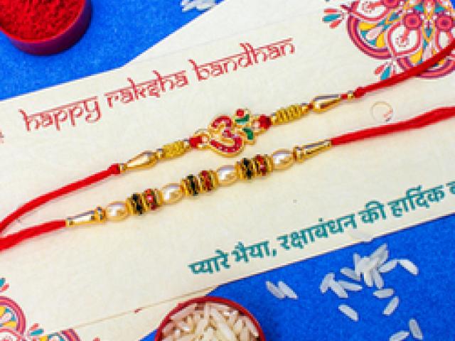 Pearl Rakhi Online - Belgaum - 1