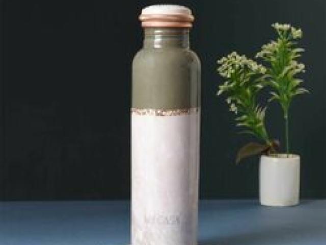 Dual Marble Print Pure Copper Bottle - Mumbai - 1