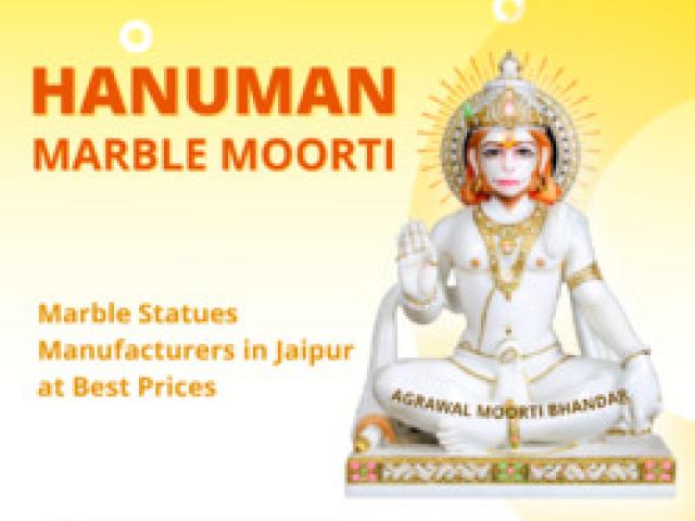 Hanuman Ji Marble Moorti || Buy Marble Moorti from our Shop - Jaipur - 1