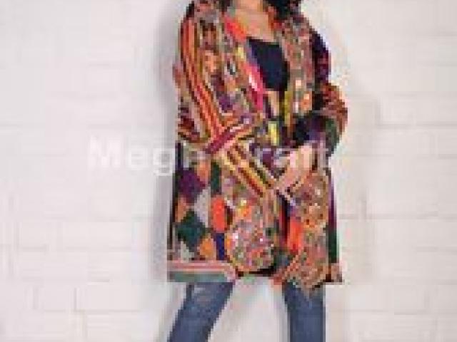 Shop Winter Boho Fashion Coat Jacket, Winter Wear Boho Fashion Jacket, Vintage B - Ahmedabad - 1